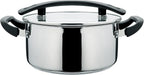 Stainless Steel Pasta Pot, Dutch Oven, Induction Pasta Pot with Strainer Lid, Stock Pot/Soup Pot, Easy Cleanup Stylish Cookware, Dishwasher Safe, 5 Quart
