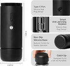 TIMEMORE Burr Coffee Grinder, Portable Electric Grinder with Metal Body, 30 Precise Settings for Espresso to French Press, Low Noise Design, Auto Stop & Clog Protection for Home & Outdoor Use (Black)