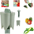 Pepper corer seed remover tool,Upgrade2 in 1 Fruit Pepper Seed Corer Remover,Quickly Cutting and Deseeding Bell Pepper Corer Tool for Vegetables Kitchen Gadget (1 Pcs)