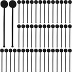 Varku 240PCS Drink Stirrers Cocktail,7 Inches Disposible Plastic Cocktails Swizzle Sticks with Disc Top,Mixed Drinks Stirrers for Cocktails,Bar,Wedding,Coffee,Juices,Parties,Whiskey,Beverage