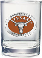 Heritage Pewter Texas Longhorns Double Old Fashion | Double Rocks Glass 14 OZ for Liquor | Expertly Crafted Pewter Glass