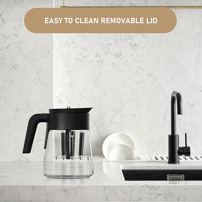 12 Cup Coffee Maker Carafe Replacement Pot Compatible with Ninja Coffee Maker CFP101 CFP201 CFP301 CFN601 CM401 CFP200 CFP250A CFP300 CFP305 CFP307 CFN602 CM400 CM401 CF090 CF091 CF092