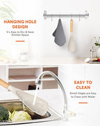 Cooking Spoon for Nonstick Cookwares, Great for Cooking and Serving Sturdy BPA-Free Matte Silicone, Wood Handle Spoon for Mixing, Scoop, and Scrape (Khaki)