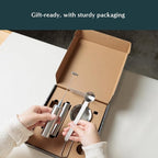 Naoki Matcha Modern Matcha Starter Set - Electric Matcha Whisk and Milk Frother with Single and Double Frother Head, Stainless Steel Spoon, Stainless Steel Sifter