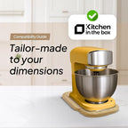 Ibyx Elegant Sliding Tray - Compatible with 3.2 Qt Kitchen In The Box Stand Mixers and Other Heavy Appliances (Natural)