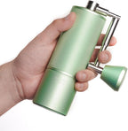 TIMEMORE Manual Coffee Grinder Stainless Steel Espresso Coffee Bean Grinder with Foldable Handle Chestnut C3 ESP PRO Internal Adjustable Setting, Double Bearing Positioning for Pour Over Coffee Green
