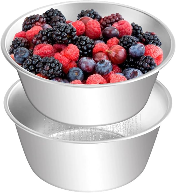 2 Set Berry Baskets,316 Stainless Steel Strainer Set,Fruit Washing Bowl with Strainer,Small Metal Colander for Berries, Strawberry, Grape, Cherry, Dishwasher Safe