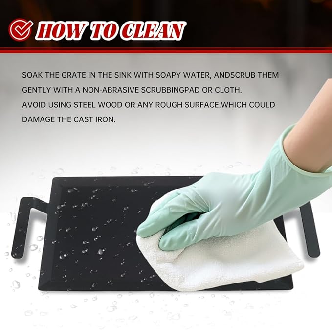 Carbon Steel Griddle Induction Compatible Stove top, Grill Griddle, Open flame,Gas Stove Top