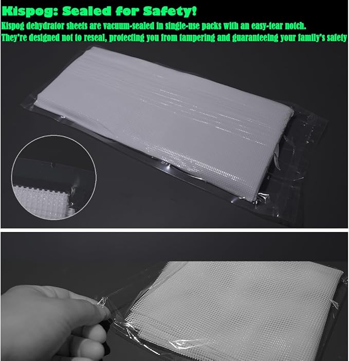 Mesh Silicone Dehydrator Sheets, 10x11 in 10 Pcs/Sets for Food Dehydrator & Freeze Dryer (10x11 INCH Mesh Silicone Dehtdrator Sheet)