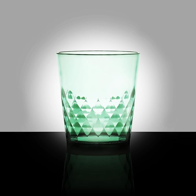 SCANDINOVIA - 8 Oz Unbreakable Cups - Vibrant Acrylic Tumblers, Shatterproof, Reusable & Dishwasher Safe, Smooth Rims, BPA-Free, Indoor & Outdoor Use, Plastic Cups for Kids & Adults - Set of 4-8 Oz