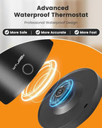 Electric Kettle Stainless Steel, 1.0L Small Water Boiler 1200W Fast Boiling, Double Wall Tea Kettle Pot Automatic Shut Off, Durable Coffee & Tea Maker/Warmer/Heater Black