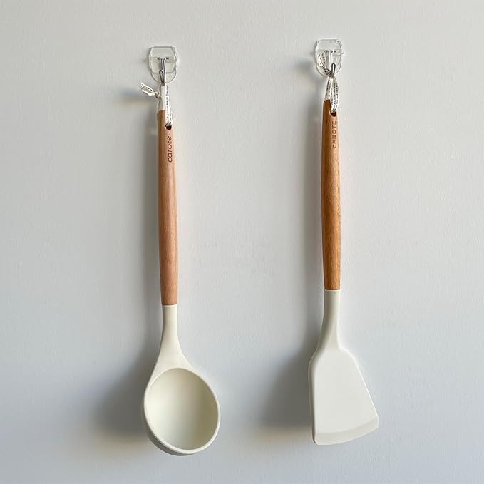 20 Hooks-25 Removable Strips, Small Clear Wire Hooks Value Pack, Damage Free Hanging Wall Hooks with Adhesive Strips, Removes Cleanly, No Tools Utility Hooks for Hanging Decorations