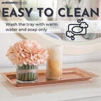 Monarch Abode Hand Hammered Metal Serving Tray, 12-Inch Nickel Finish – Rectangle Serving Platter, Small Serving Tray for Party, Fruit Platter, Dessert Trays, Serving Dishes