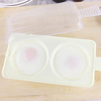 Microwave Egg Cooker, Microwave Egg Boiler Egg Poacher, Egg Cooker for microwave, Plastic Microwave Double Egg Poacher, Microwave Oven Egg Steamer Kitchen Cooking Gadgets