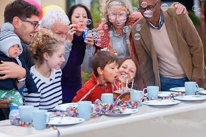 Exquisite Party Solids 60 Inch X 300 Feet Clear Plastic Table Cover Roll in A Cut - to - Size Box with Convenient Slide Cutter. Cuts Up to 36 Rectangle 8 Feet Plastic Disposable Tablecloths