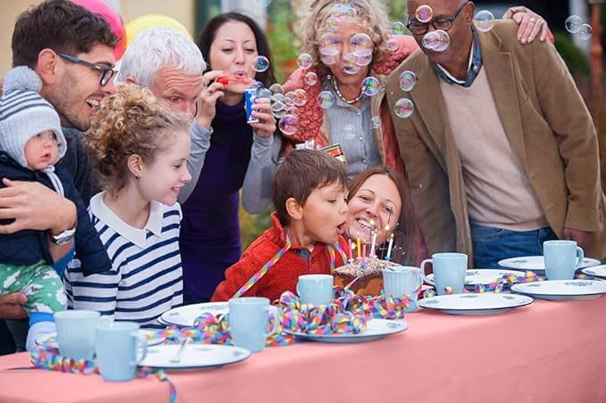 Exquisite Party Solids 54 Inch X 300 Feet Pink Plastic Table Cover Roll in A Cut - to - Size Box with Convenient Slide Cutter. Cuts Up to 36 Rectangle 8 Feet Plastic Disposable Tablecloths