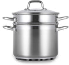 FreshAir Stainless Steel 8Qt Turbo Steamer/Pasta Cooker