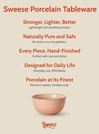 Sweese 20 Oz Porcelain Cereal Bowls - Multicolor Set of 6, Dishwasher Safe, for Soup, Salad, Rice, Kitchen Decor