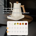 Electric Kettles, Gooseneck Electric Kettle, ±1℉ Temperature Control, Stainless Steel Inner, Quick Heating, for Pour Over Coffee, Brew Tea, Boil Hot Water, 0.9L (White)