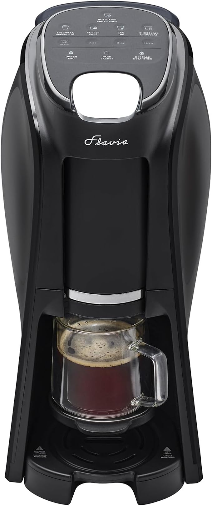 Flavia Aroma Brewer - Coffee Machine, Makes Coffee, Lattes, Tea, and other Hot or Iced Beverages with Single-Serve Freshpacks, Multiple Brew Sizes, Black