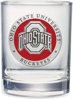 Heritage Pewter Ohio State Double Old Fashion | Double Rocks Glass 14 OZ for Liquor | Expertly Crafted Pewter Glass