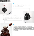 4 Layer Chocolate Fountain, 4 Layer Durable Rotating Practical Stainless Steel Electric Chocolate Fountain Machine, Elegant for Resturant Home Party(#1)