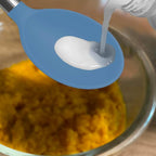 Pack of 2 Large Silicone Cooking Spoons,Non Stick Solid Basting Spoon,Heat-Resistant Kitchen Utensils for Mixing,Serving,Draining,Stirring (Starry Blue)