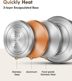 Tea Kettle for Stove Top - Stainless steel Teapot,2 Quart Camping Kettle, Efficient Heating, Audible Whistle, Safe Handle - Hot Water kettle & Tea Pot Stovetop (Silver)