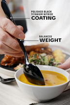 Dalstrong Flatware Cutlery Set - 20 Piece - Black High-Carbon Stainless Steel - Silverware Dinner Knife, Dinner Fork, Dinner Spoon, Dessert Fork, Dessert Spoon - Service for 4 - Table Dinner Set