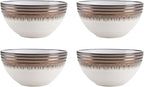 Gourmet Basics by Mikasa Bailey 16 Piece Dinnerware Set, Service for 4, Cream