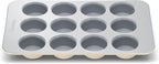 Caraway Non-Stick Ceramic 12-Cup Muffin Pan - Naturally Slick Ceramic Coating - Non-Toxic, PTFE & PFOA Free - Perfect for Cupcakes, Muffins, and More - Cream
