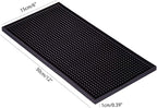Bar Mat for Cocktail and Coffee Bar 6" x 12" Rubber Bar Service Spill Mat for Cocktail Bartender Coffee Bar or Countertop Mats Glass Drying Mat