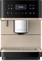 Miele CM 6360 MilkPerfection Automatic Coffee Machine - OneTouch for Two, AromaticSystem, 8 individual profiles, DoubleShot, WiFi-compatible, LED lighting, in Obsidian Black CleanSteel Metallic