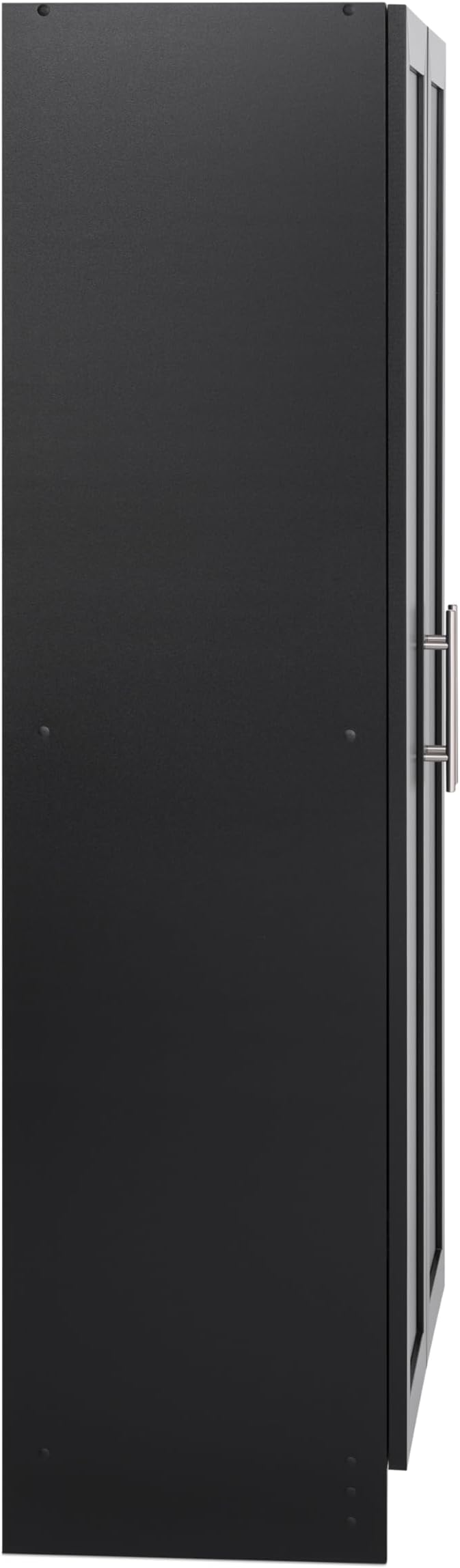 Prepac Elite Accent Cabinet with Panel Doors, Black Storage Cabinet, Bathroom Storage, Pantry Cabinet with 3 Shelves 16.75" D x 32" W x 65" H
