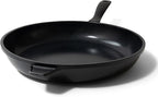 Alva Energy 12.6″ Non‑Toxic Ceramic Frying Pan – PFAS/PTFE‑Free, Induction‑Safe Recycled Aluminum – Fast, Even Heat with Stay‑Cool Handle, Lightweight for Everyday Cooking