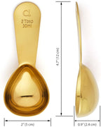 Apace Living Coffee Scoop (Set of 2) - 2 Tablespoon (2 Tbsp / 1/8 Cup / 1 oz) - The Best Stainless Steel Measuring Spoons for Coffee, Tea, and More