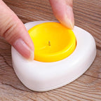 Egg Pricker,Stainless Steel Egg Piercer for Ra w Eggs,Hard Boiled Egg Peeler,Egg Poker with Sturdy Base to Get Good Hard Boiled Eggs,Egg Hole Puncher Pricker with Retractable Pin