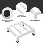 2 Pack Dunnage Rack, 12”x 12” Commercial Food Floor Rack 3.9" Off the Floor Stainless Steel Pallet Racks 1000 lbs Capacity Low Shelf for Storage in Restaurants, Kitchens, Garages and Vehicles