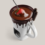 Swissmar F12064 4-Piece Nostalgia Chocolate Fondue Mug Set