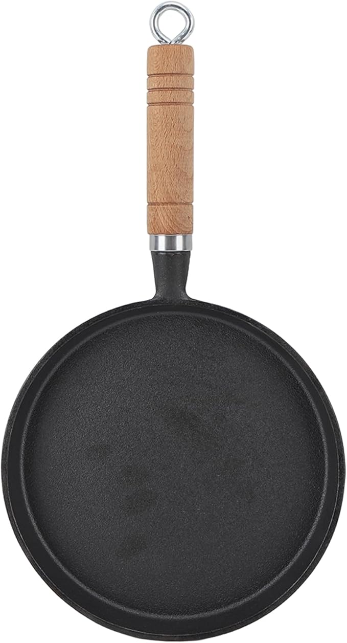 Cast Iron Skillet, 20cm Non Stick Frying Pan, Cast Iron Cookware for Restaurant Hotel Household Kitchen Use Dishwasher Safe, Oven Safe (20cm/7.87in)