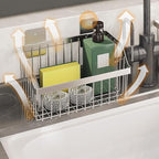 Metal Wire Hanging Basket, SUS304 Stainless Steel, 4-Pack Hanging Wall Organizer Basket, Wall Mounted Shelves, Organizing Baskets for Home Kitchen, Bathroom, Pantry Utility