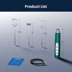 Milk Frother Rechargeable Handheld-Electric Whisk 3 Speed Adjustable, Coffee Frother Wand with 3 Stainless Whisks, Electric Foam Maker, Drink Mixer Blender for Latte Cappuccino Matcha Egg