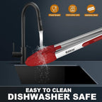 Tongs For Cooking - 7",9" and 12 inch Kitchen Tong with Silicone Tip,Heat Resistant 600 Degrees Metal Locking Tongs - for cooking,Salad and Barbecue,Red Set of 3