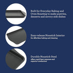 Oster Teston 18 x 13 Inch Nonstick Carbon Steel Cookie Baking Sheet - Matte Black