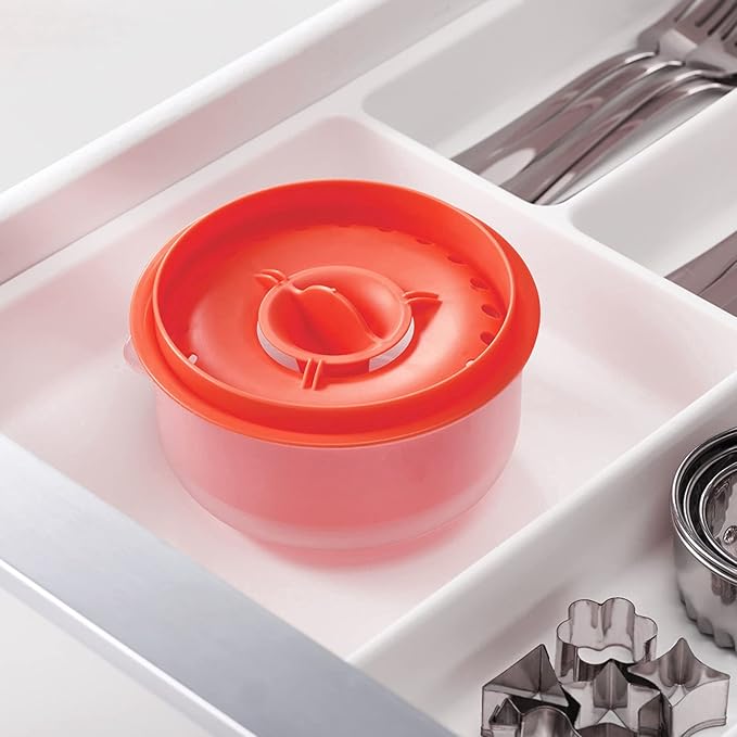 Egg Separator, Easy to, Separates up to 6 Yolks, Non, Reusable for Home Bakery (dark deep orange)