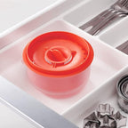 Egg Separator, Easy to, Separates up to 6 Yolks, Non, Reusable for Home Bakery (dark deep orange)