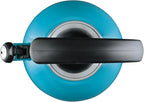 Circulon Enamel on Steel Whistling Teakettle/Teapot With Flip-Up Spout, 2 Quart - Turquoise Blue