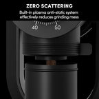 Burr Coffee Grinder,Wirsh Electric Single Dose Espresso Grinder Geimori GU64 with 64mm Flat Burr,Anti-Static Design,Stepless Adjustment from Fine to Coarse for Drip,Pour Over,French Press,Cold Brew