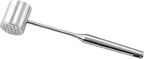 Meat Mallet Meat Hammer Meat Beater for Kitchen, Meat Tenderizer Mallet 304SS for Tenderizing and Flattening Meat,Meat Pounder Tenderizer for Pounding Meats, Hanging Loop,Basic Handle (Brushed)