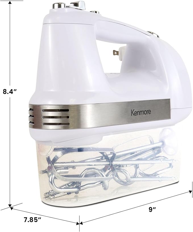 Kenmore 89109 5-Speed Hand Mixer in White